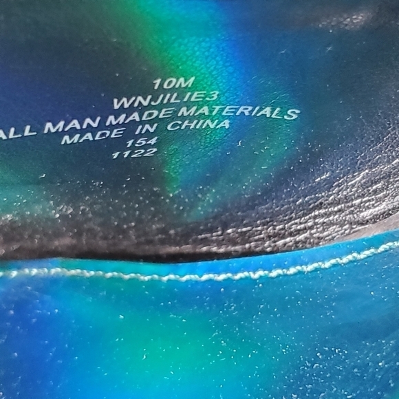 Nine West Jilie Platform Mules Size 10 Open Toe Patent Leather High Heel Sandal - Picture 15 of 16